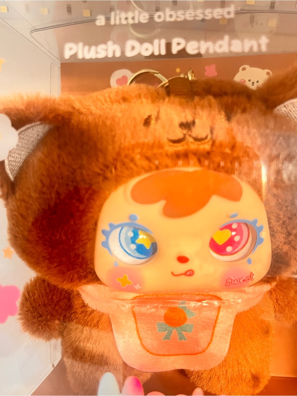 Mochi Monster Plush Doll Pendant - Brown Cute Character Toy by - Picture 4 of 6